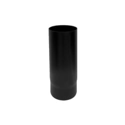 Tuyau de cheminee 0,5 m dn 150 emaille noir 600 degres ce poele a bois Made in Italy