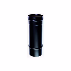 Tube noir 0,5 mt DN 80 emaille, peint a 600 degres, pour poele a granules ou a bois. Tube noir en acier emaille a 600 degres  ...