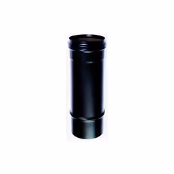 Tube noir 0,25 mt DN 100 emaille, peint a 600 degres, pour poele a granules ou a bois. Tube noir en acier emaille a 600 degre ...