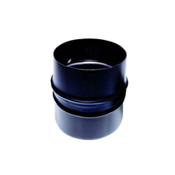 Douille male/male tuyau 80 mm emaille 600 degres poele a granules tube noir ce Made in Italy