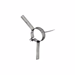 Collier multi-usage conduit de cheminee Dn 160. Le collier multi-usage peut etre utilise comme collier de centrage ou comme c ...