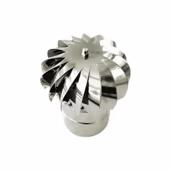 Terminal conduit de fumee chapeau de vent DN 80. Le chapeau eolien est un terminal de conduit de cheminee, il est indique dan ...
