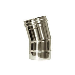 Cheminee courbe 15 conduit de cheminee DN 100 tuyau acier inoxydable 316