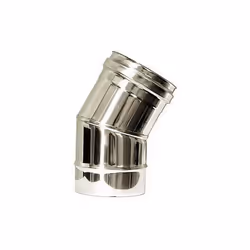 Courbe 30 conduit de cheminee DN 140 tuyau acier inoxydable 316 simple paroi. Les courbes de 30 sont utilisees pour effectuer ...