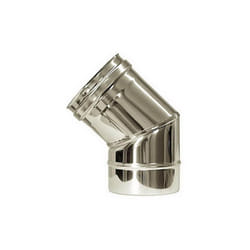 Cheminee courbe 45 conduit de cheminee dn 140 tuyau acier inoxydable 316