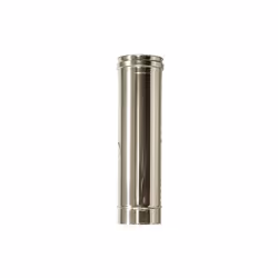 Tuyau en acier inoxydable de 1 m Dn 100. Conduit en acier inoxydable 316, simple paroi. Élement constituant le conduit de fum ...