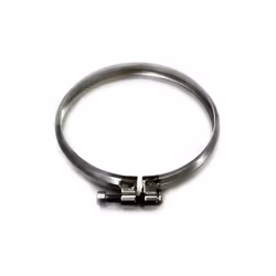 collier de serrage conduit de cheminee DN 80 tuyau en acier inoxydable 316 paroi simple. Le collier de serrage est utilise da ...