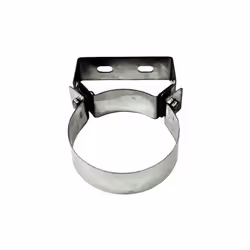 Collier mural conduit de cheminee Dn 100. Tube en acier inoxydable 316 a paroi simple. Le collier mural est utilise pour fixe ...