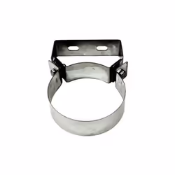 Collier mural conduit de cheminee Dn 120. Tube en acier inoxydable 316 a paroi simple. Le collier mural est utilise pour fixe ...