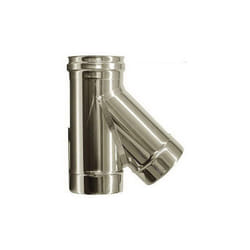 Cheminee Raccord T 135° conduit de cheminee DN 120 tube en acier inoxydable 316