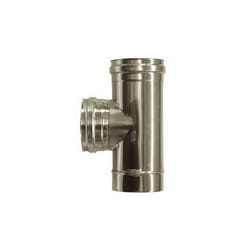 Cheminee Raccord t 90 femelle conduit d'evacuation dn 140 tuyau en acier inoxydable 316