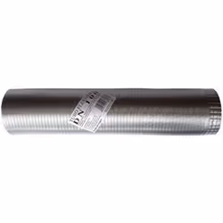 Tuyau de cheminée flexible extensible en aluminium naturel 180 mm de 1 à 3 m