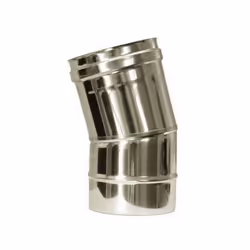 courbe 15 conduit de cheminee a paroi double inox DN 300/350. Les coudes a 15 sont utilises pour effectuer des deviations ou  ...