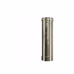 element de fumees a double paroi en acier inoxydable DN 100/150. Element a utiliser pour detecter la temperature des fumees e ...
