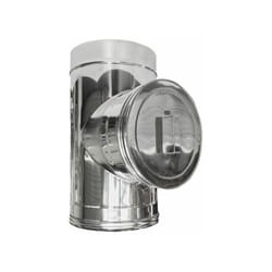 MBM - Cheminee double paroi isole element d'inspection inox dn 130/180