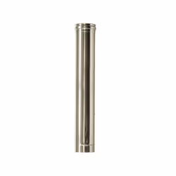 Conduit de cheminee a paroi double inox DN 100/150 L 1 mt. Element conduit de cheminee realise en acierINOX 316 epaisseur 0,5 ...