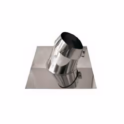 faux toits inclines cheminee a paroi double inox DN 100/150. La pente inclinee est positionnee sur le toit, est livre avec un ...