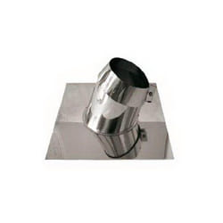 MBM - Cheminee double paroi isole faux toits inclines inox dn 100/150