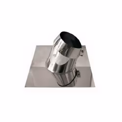 faux toits inclines cheminee a paroi double inox DN 130/180. La pente inclinee est positionnee sur le toit, est livre avec un ...