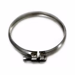 Collier de serrage a double paroi inox DN 130. " NON RÉGLABLE", diametre effectif 130 mm. Le collier de serrage est utilise d ...