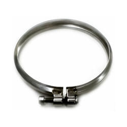 Cheminee double paroi isole collier de serrage inox dn 80/130