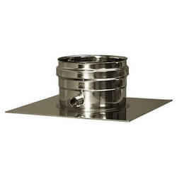 Cheminee double paroi isole plaque de drainage fermee inox dn 250/300