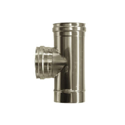 MBM - Cheminee double paroi isole raccord t 90 inox dn 180/230