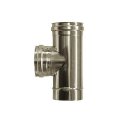 Cheminee double paroi isole raccord t 90 inox dn 250/300