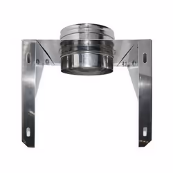 Support mural ouvert conduit de cheminee a paroi double inox DN 350/400. Le support mural supporte le poids de la cheminee. I ...