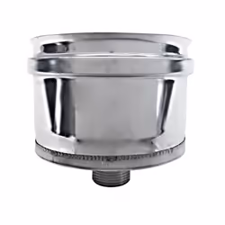 Bouchon collecteur de condensat conduit de cheminee a paroi double inox DN 130/180. Le bouchon de condensation est utilise po ...