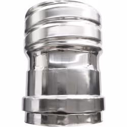 Cheminee Raccord femelle flexible/rigide pour conduit de fumee DN100 du tuyau flexible au tuyau rigide