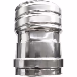 Cheminee Raccord femelle flexible/rigide pour conduit de fumee DN 120 du tuyau flexible au tuyau rigide