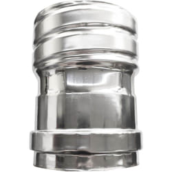 Cheminee Raccord femelle flexible/rigide pour conduit de fumee DN 120 du tuyau flexible au tuyau rigide