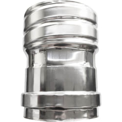Cheminee Raccord femelle flexible/rigide pour conduit de fumee DN 140 du tuyau flexible au tuyau rigide