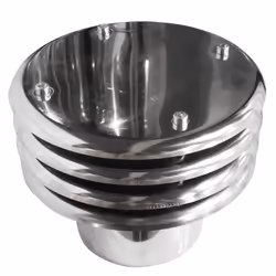 Terminal de cheminee avec chapeau lamellaire DN 250. Ce chapeau est un terminal de cheminee qui evite l’entree de l’eau de pl ...