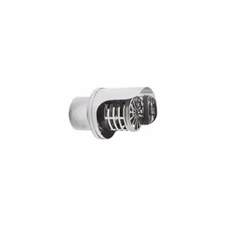 Chapeau d’extremite d’echappement des fumees a paroi inox DN 100 mm avec pare-pluie 100 mm male : est un terminal horizontal  ...