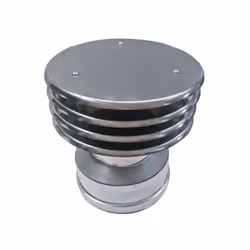 Terminal chapeau lamellaire conduit de cheminee isole a paroi double inox DN 80/130. Ce chapeau est un embout de cheminee qui ...
