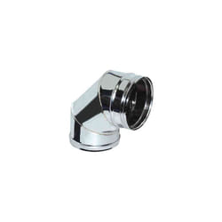 Cheminée double paroi isolé air dn 100/120 courbe 45 tuyau en acier inoxydable 316