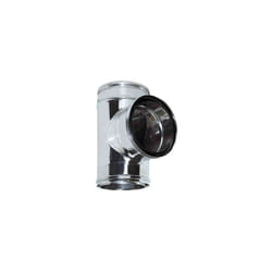 Cheminée double paroi isolé air dn 080/100 raccord t 90 réduit 80 paroi simple tuyau en acier inoxydable 316
