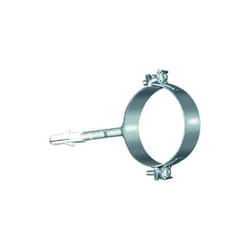 Cheminee Collier mural avec col et cheville en acier inoxydable poli dn 80 conduit de cheminee, tuyau en acier inoxydable 316