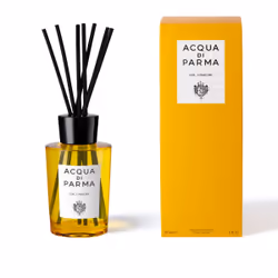 Acqua di Parma Oh, L'Amore diffuseur aromatique Vase Rotin Noir, Transparent, Jaune