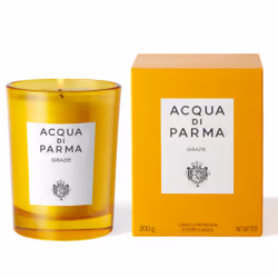 Acqua di Parma Grazie bougie en cire Rond Bergamote, Rose, Sel de mer, Ylang-ylang Jaune 1 pièce(s)
