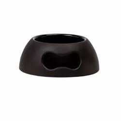 United Pets Pappy, Chien, Polypropylène, Noir, Gamelle à nourriture pour animaux de compagnie, Monochromatique, 350 L