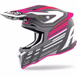 Airoh Strycker Shaded Carbon Casque Motocross, rose, taille L pour Hommes