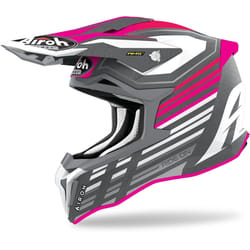 Airoh Strycker Shaded Carbon Casque Motocross, rose, taille L pour Hommes