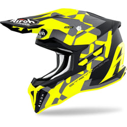 Airoh Strycker XXX Carbon Casque de motocross, jaune, taille S pour Hommes