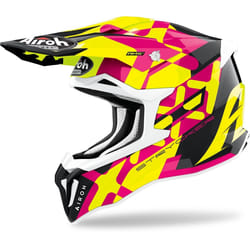 Airoh Strycker XXX Carbon Casque de motocross, rose, taille XL pour Hommes