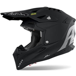Airoh Aviator 3 Color Casque de motocross, noir, taille L pour Hommes