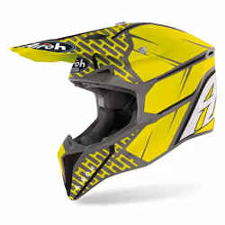 Airoh Wraap Idol Casque de motocross, jaune, taille L pour Hommes