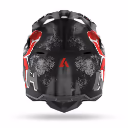 Airoh Wraap Alien Casque de motocross, noir-rouge, taille XL pour Hommes